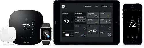 Vista 5 de ecobee3 Termostato Wi-Fi más inteligente con sensor remoto, 2ª