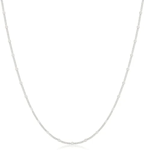 Vista 8 de CAROVO Gargantilla para mujer, delicado collar chapado en oro de 14 quilates, con lentejuelas y puntos brillantes, caja de clip satélite, collares