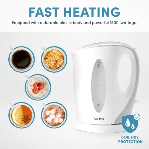 Vista 2 de AROMA® Hervidor eléctrico de té de 1.5L / 6 tazas