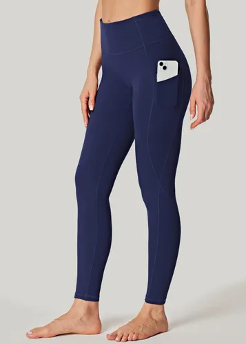 Vista 2 de IUGA - Leggings para mujer con bolsillos, tiro alto y levantamiento de glúteos, para yoga y entrenamiento, con 4 bolsillos.
