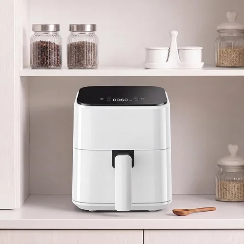 Vista 7 de OLIXIS 3 Qt Digital Air Fryer with Dishwasher Safe Basket, Compact Airfryer with Auto Shut-Off, Fast Cooking for Quick Easy Meals, Space Saving Mini