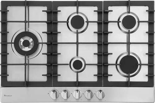 Vista 10 de Rangaire RCG241S - Placa de cocina de gas de 24 pulgadas, acero inoxidable, quemadores sellados, rejillas de hierro fundido, controles de quemador
