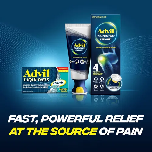 Vista 10 de Advil Liqui-Gels Minis - Analgésico y reductor de fiebre, medicina para el dolor para adultos con ibuprofeno 200 mg para aliviar el dolor, 80