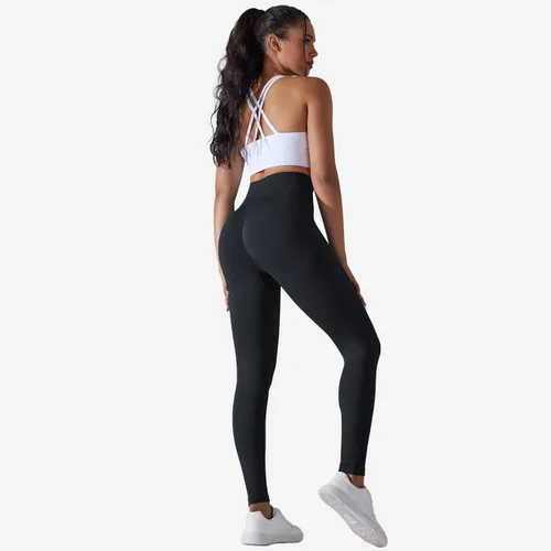 Vista 5 de Darkterror Leggings de entrenamiento para mujer con levantamiento de glúteos, cintura alta, sin costuras, para gimnasio, leggings de yoga