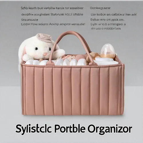 Vista 3 de Amplio organizador de pañales – Organizadores de bebé personalizables y almacenamiento para mamá – Diseño portátil y elegante – Ideal para artículos