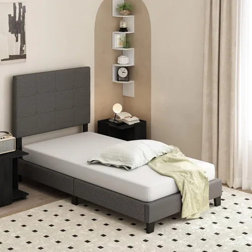 Vista 7 de Furinno Tidur - Colchón de espuma viscoelástica de gel refrescante, 6 pulgadas, tamaño King, color blanco