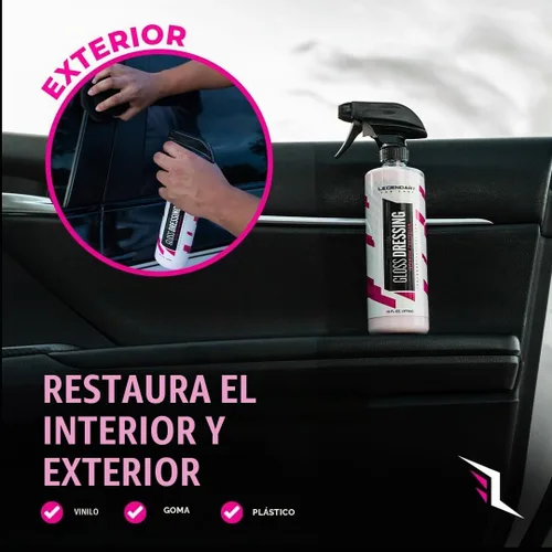 Vista 5 de Legendary Gloss Dressing 16oz – Spray abrillantador de neumáticos y restaurador de plástico – Abrillantador de neumáticos a base de agua y spray