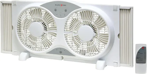 Vista 4 de EUROSTAR FWF9100 Ventilador portátil de ventana doble, color blanco