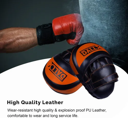 Vista 7 de DALLX Guantes deportivos con gancho y Jab curvados para entrenamiento de artes marciales, karate, kickboxing, muay thai, con correas ajustables