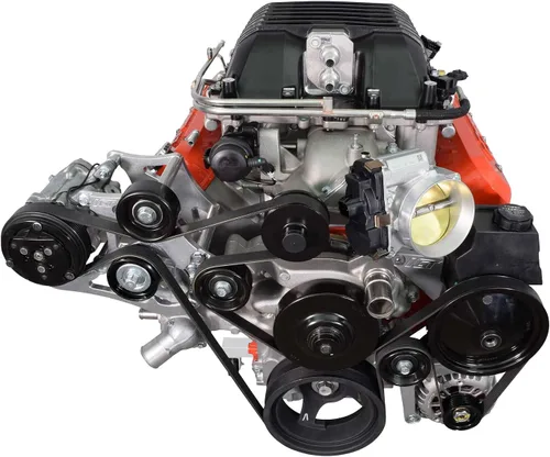 Vista 7 de LSA Supercharger High Mount A/C Sanden 7176 Kit de soporte de compresor CTS-V ZL1 SD7