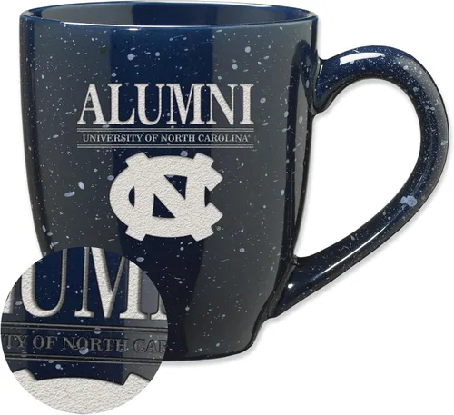 Vista 132 de Rico Industries NCAA Illinois Fighting Illini Alumni - Taza de café de cerámica moteada grabada con láser de 16 onzas
