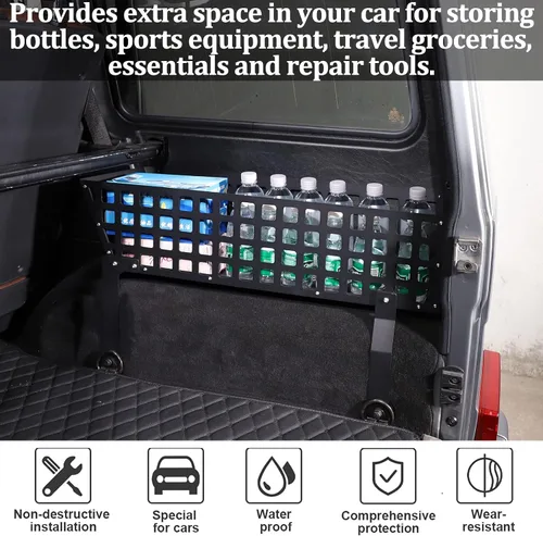 Vista 4 de HAPPYHORSE para Mercede-s-Ben-z Clase G W463 G63 G65 G55 G500 G550 G350d 2004-2018 Car Trunk Right Caja de almacenamiento Accesorios