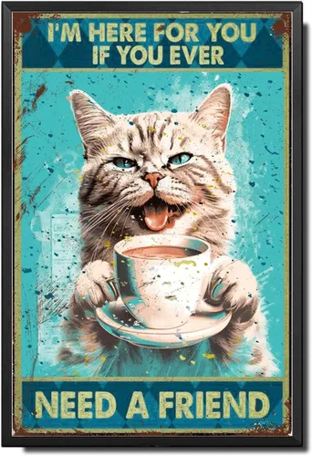 Vista 33 de Lygond Letrero de metal con texto en inglés «Bear That's What I Do I Drink Coffee I Hate People and I Know Things», decoración de invernadero