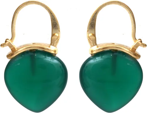 Vista 8 de Gempires Aretes Colgantes de Gemas Hechos a Mano, Aretes de Cristal Minimalistas y Simples, Joyería Hipoalergénica, Chapados en Oro, Diseño Clásico