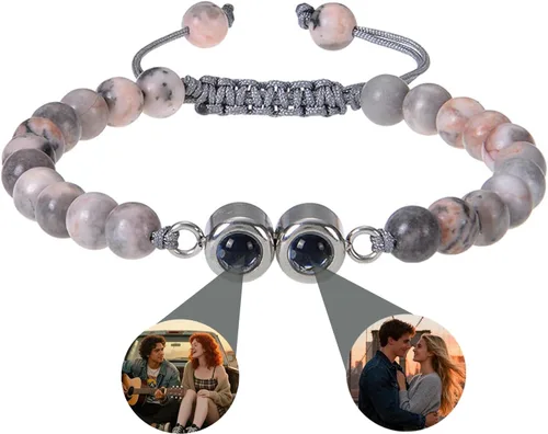 Vista 12 de Custom Bracelet with 2 Picture Inside Personalized Photo Bracelet Memorial Gifts for Couples Women Men Mothers Day Fathers Day Birthday Anniversary