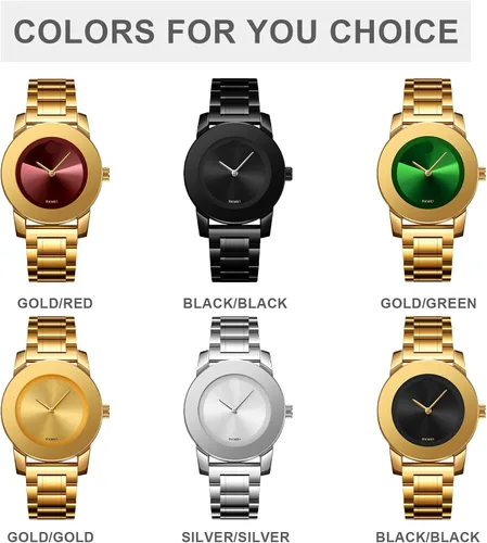 Vista 7 de SKMEI Relojes analógicos minimalistas de lujo para mujer con diamantes de negocios casual de cuarzo delicado reloj de pulsera para hombres relojes