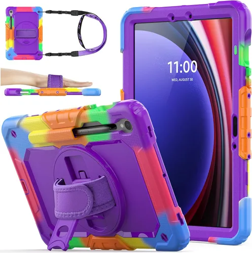 Vista 13 de SEYMAC stock Funda para Samsung Galaxy Tab S10 Lite / S10 FE / S9 FE 5G / S9 Funda para Tableta 10.9''/ 11'' Protectora con Protector de Pantalla