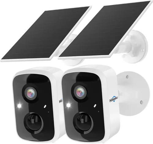 Vista 12 de Hiseeu 4MP Solar Security Cameras Wireless Outdoor, 2.4G/5G Home WiFi