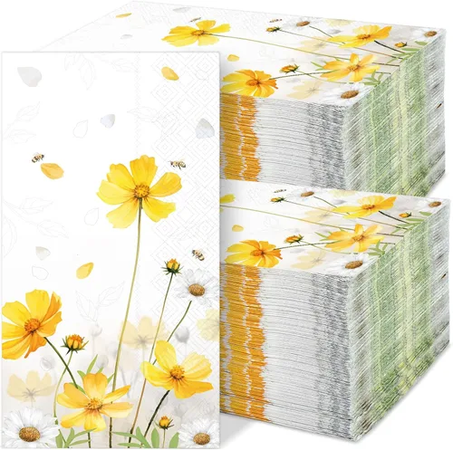 Vista 22 de gisgfim 100 piezas de servilletas de papel desechables con estrellas patrióticas para el 4 de julio, Día de la Independencia, servilletas