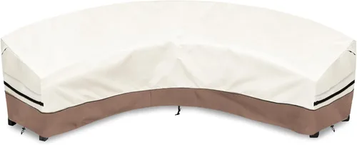 Vista 32 de okcool Funda modular para exteriores, fundas para muebles de patio en forma de L para muebles seccionales de 6 plazas, 85 pulgadas de largo x 32