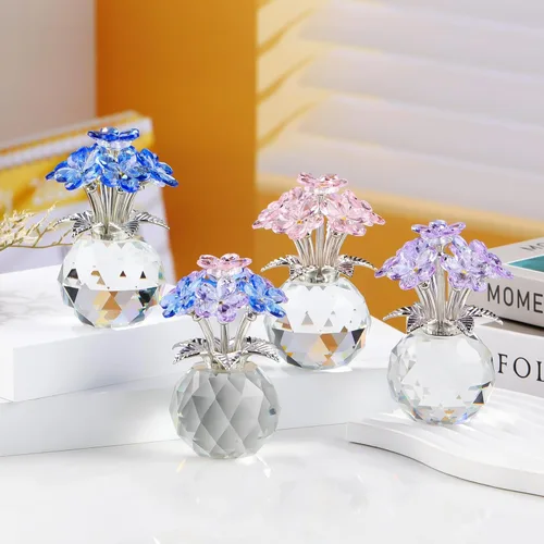 Vista 9 de Regalo de flores de cristal azul Forget Me Not Flower Gifts