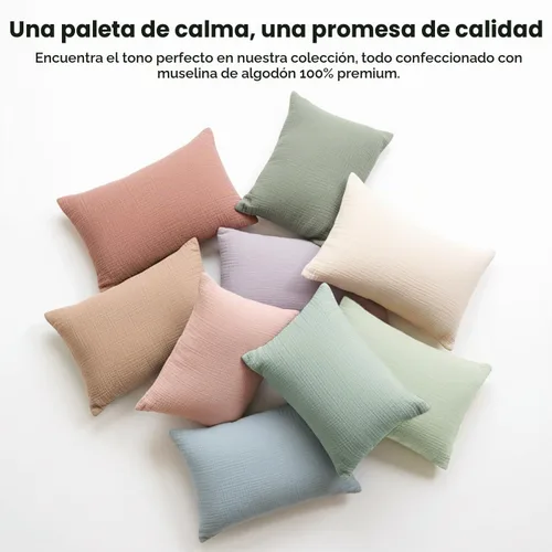 Vista 8 de Konssy Funda de almohada de muselina para niños pequeños para almohada de 13x18, paquete de 2 fundas de almohada de algodón suave y transpirable
