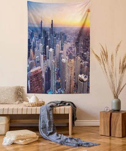 Vista 36 de Lunarable Tapiz azul, piscina temática de competición deportiva con carriles imagen de pictograma acuático, decoración de tela para colgar