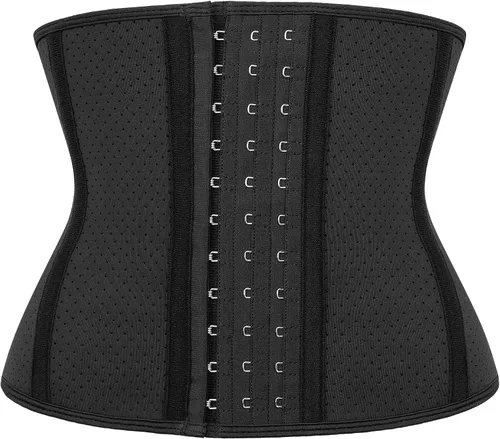 Vista 12 de Entrenador de Cintura de Torso Corto para Mujer, Baja la Grasa del Vientre, Fajas Colombianas de Entrenamiento, Corsé Moldeador de Cintura