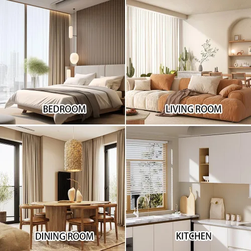 Vista 4 de Sutuo Home - Cortinas bohemias negras de 84 pulgadas de largo para dormitorio y guardería, cortinas de estilo rústico con dobladillo para barra