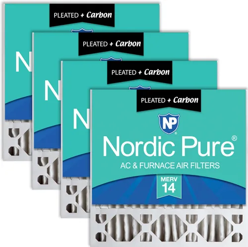 Vista 21 de Nordic Pure 20 x 20 x 5 (19_5/8 x 19_7/8 x 4_3/8) Honeywell/Lennox MERV 8 filtro de aire de repuesto, 1 paquete
