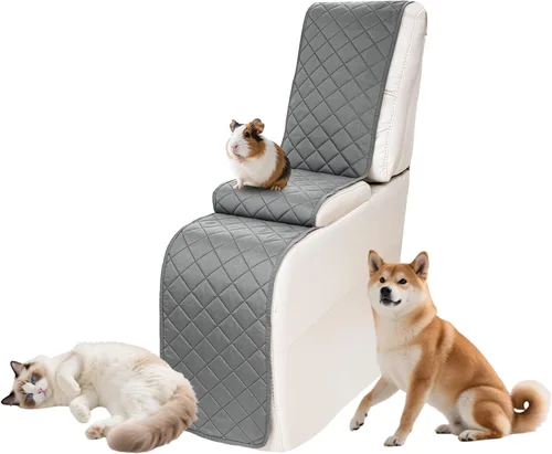 Vista 65 de Fundas impermeables para sofá reclinable seccional en forma de L, 7 piezas, antideslizantes, lavables, juego de fundas reclinables para mascotas