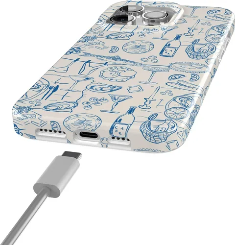 Vista 7 de Casely Funda para iPhone 15 Pro Amalfi Aperitivo Dolce Vita Compatible con MagSafe Diseño clásico ultrafino