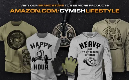 Vista 6 de Gymish Lifestyle Camiseta divertida de entrenamiento para hombre, gimnasio de peso muerto, camiseta motivacional para levantamiento de pesas