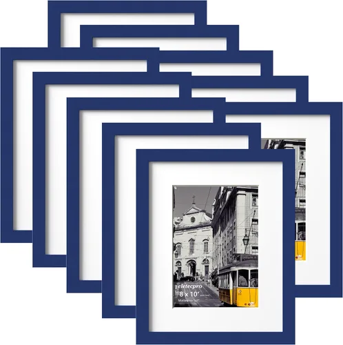 Vista 58 de eletecpro Juego de 5 marcos de fotos de 8 x 10 pulgadas, collage de fotos, decoración de pared, fotos de 5 x 7 con paspartú o de 8 x 10 pulgadas sin