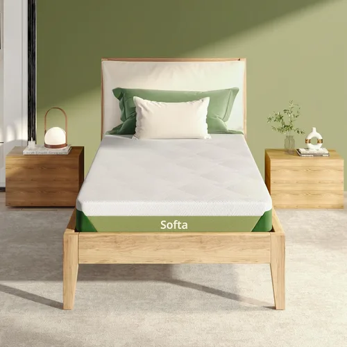 Vista 13 de Softa - Colchón de espuma viscoelástica de gel refrigerante doble, 6