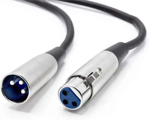 Vista 8 de THE CIMPLE CO Cable de extensión de micrófono XLR macho a XLR hembra de 10 pies, cable equilibrado de 0.236 in con conector de 3 pines