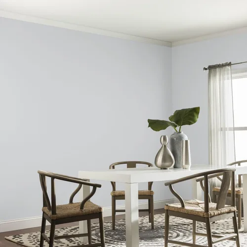 Vista 72 de Glidden Pintura Interior + Imprimación: Gris/Plata Antigua, Una Capa, Satinado, 1 Galón