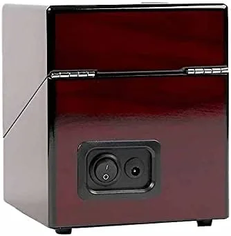 Vista 4 de OOCCO Storage Box Case Holder Watch Winder Board Wood Chain Motor Shaker Automatic Single Saint Finding Display