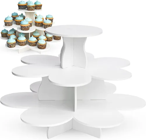 Vista 8 de Molde redondo para torre de cupcakes The Smart Baker, Blanco