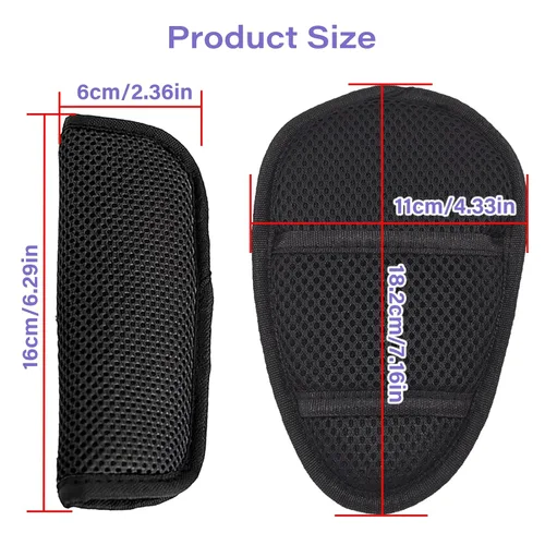 Vista 2 de Correas de asiento universales de 5 puntos, cinturón de arnés ajustable para silla alta, cinturón de arnés con 4 almohadillas para los hombros