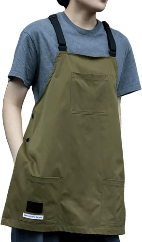 Vista 6 de Professional Utility Apron Polyester with Storage Pockets Apron Vest for Restaurant Staff Hairdressing Baristas Tool