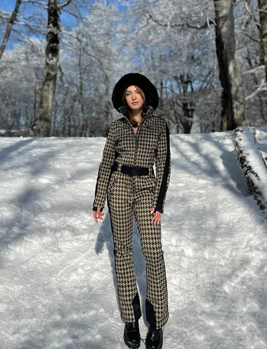 Vista 84 de GSOU SNOW Traje de esquí para mujer, traje de nieve de una pieza, para snowboard, delgado, aislante, impermeable, resistente al viento