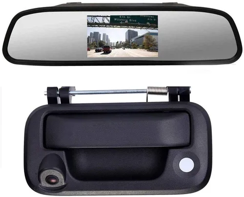 Vista 7 de HD Tronco Manija Cámara del Vehículo Impermeable Puerta Trasera Coche Vista Trasera de Coche Cámara Reversa Estacionamiento para Ford F150 F250 F350