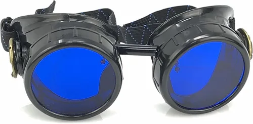 Vista 3 de Anteojo steampunk victorianos estilo soldador, punk- owp