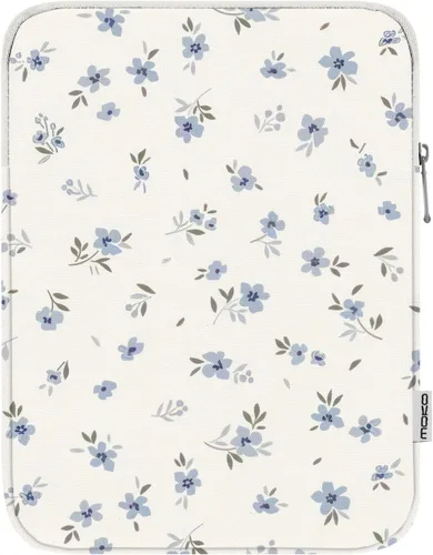 Vista 9 de MoKo 9-11 pulgadas Tablet Sleeve Bag Acolchado Protetivo Estuche de flor (Apricot flower)