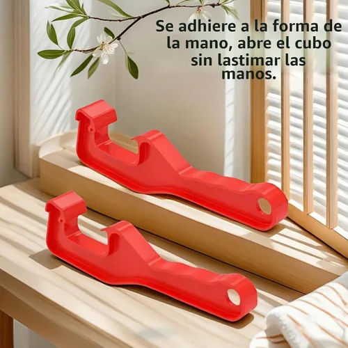 Vista 7 de Herramienta para abridor de latas de pintura de 5 galones, plástico rojo resistente para abrir sin esfuerzo latas de pintura selladas, a prueba