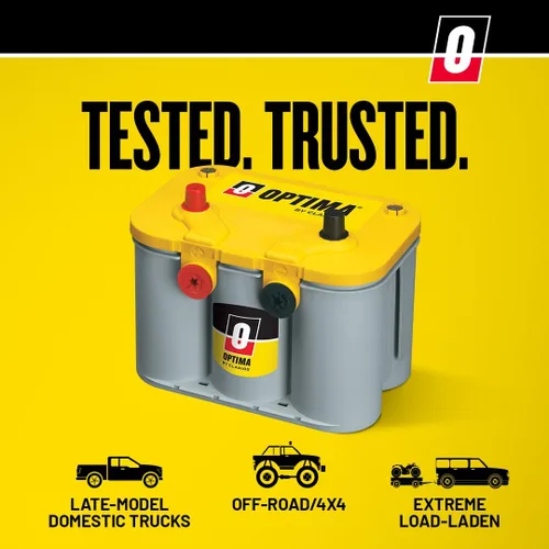 Vista 5 de Baterías 8014 – 045 D34/78 de Optima, baterías de tope amarillo de doble propósito