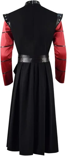 Vista 4 de Disfraz de Daemon Targaryen para hombre, disfraz de guerrero de Halloween, traje de gabardina