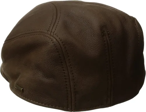 Vista 2 de Stetson Gorra de hiedra de cuero de madera aceitosa para hombre