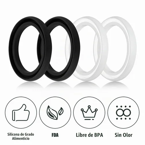 Vista 3 de 4 juntas de repuesto de silicona clásicas para Stanley, juntas de sellado de junta tórica para tapa térmica, compatibles con Stanley Classic de 20